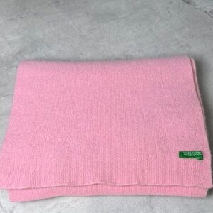 Benetton Pink Wool/Cashmere Sarf